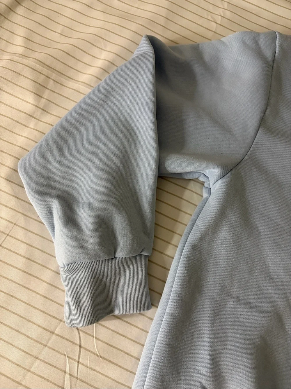 Classic Light Blue Crewneck Pajama Top